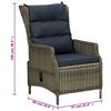 vidaXL 5 Piece Garden Dining Set Brown