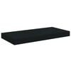 vidaXL Floating Wall Shelves 2 pcs Black 50x23x3.8 cm MDF