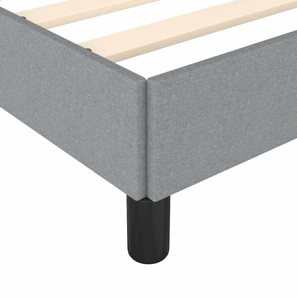 vidaXL Bed Frame without Mattress Light Grey California King Fabric