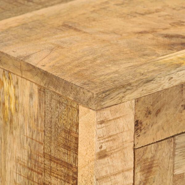 vidaXL Sideboard 110x30x74 cm Rough Mango Wood