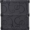 vidaXL Interlocking Shoe Organiser with 10 Compartments Black