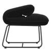 vidaXL Leisure Chair with Metal Frame Black Velvet