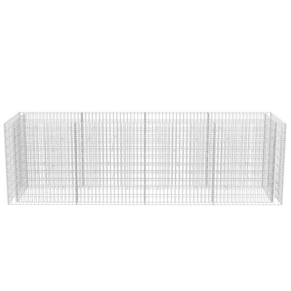 vidaXL Gabion Raised Bed Steel 360x90x100 cm