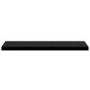 vidaXL Floating Wall Shelves 2 pcs Black 90x23.5x3.8 cm MDF