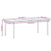 vidaXL 9 Piece Garden Dining Set Oak