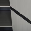 vidaXL Garden Storage Cabinet with 3 Shelves Grey&Black 68x40x168 cm