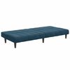 vidaXL 2-Seater Sofa Bed with Footstool Dark Green Velvet