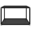 vidaXL Coffee Table Black 60x60x35 cm Tempered Glass
