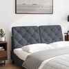 vidaXL Headboard Cushion Dark Grey 137 cm Double Velvet