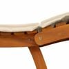 vidaXL Sun lounger 2 pcs Beige 184 x 55 x 64cm Solid Acacia wood