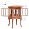 vidaXL Vitrine Cabinet Natural 50x50x76 cm Solid Mahogany Wood