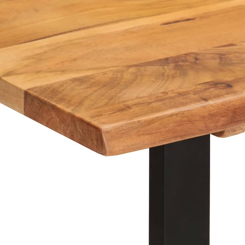 vidaXL Dining Table 110x50x76 cm Solid Wood Acacia