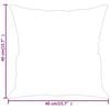 vidaXL Throw Pillows 2 pcs Dark Grey 40x40 cm Microfibre Fabric