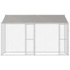 Dog Cage Silver 400 x 200 x 256 cm Galvanised Steel