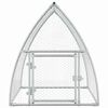 vidaXL Chicken Cage Silver 100x105x120 cm Galvanised Steel