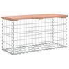 vidaXL Garden Bench Gabion Design 83x31.5x42 cm Solid Wood Douglas
