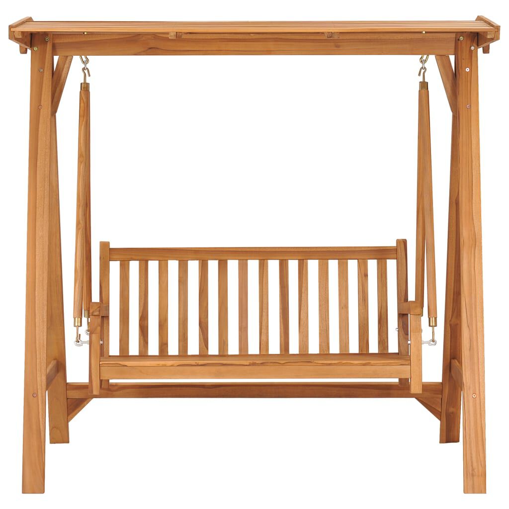 vidaXL Swing Bench 170 cm Solid Teak Wood