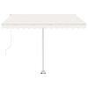 vidaXL Freestanding Automatic Awning 300x250 cm Cream