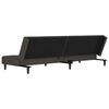 vidaXL 2-Seater Sofa Bed with Two Pillows Dark Grey Velvet