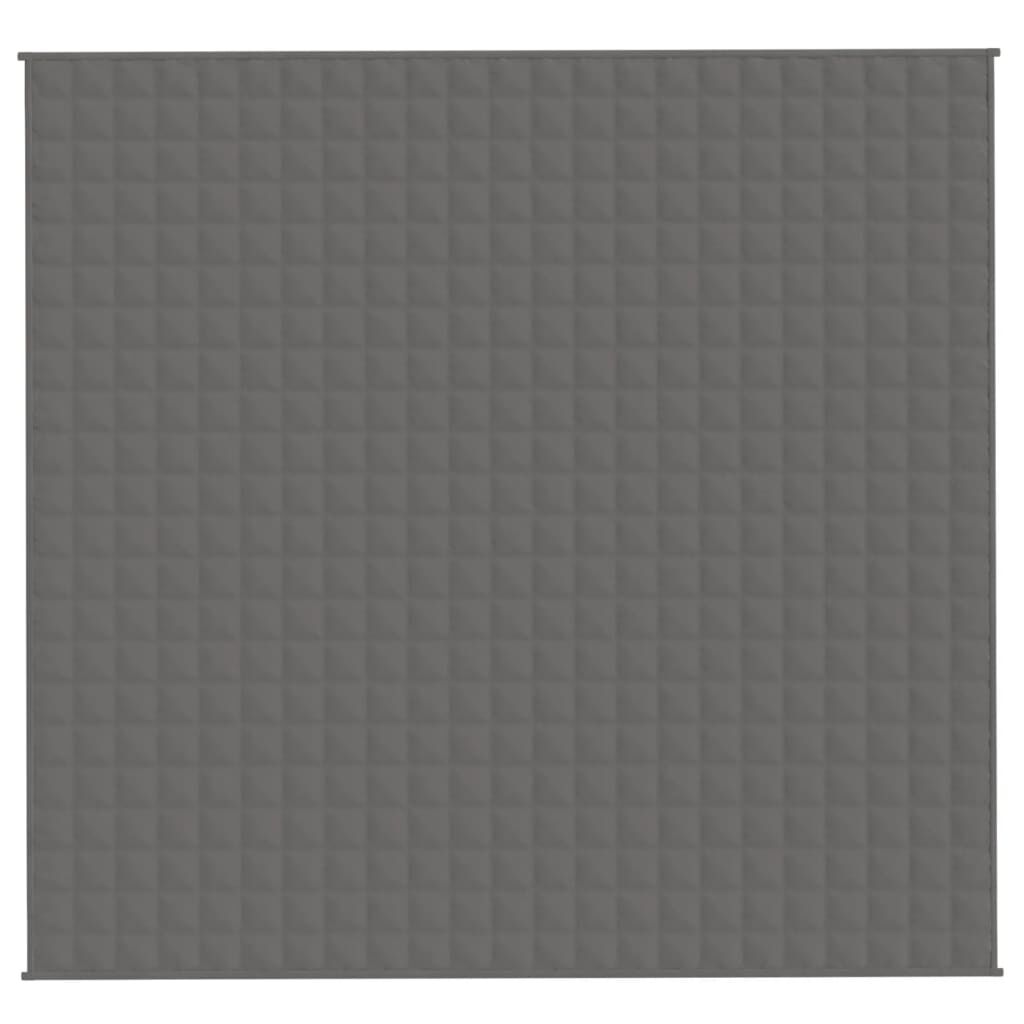 vidaXL Weighted Blanket Grey 220x230 cm King 11 kg Fabric