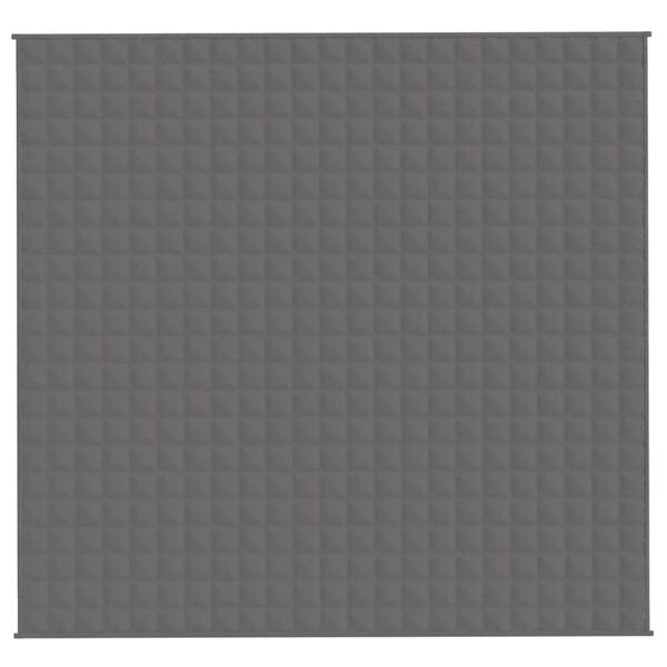 vidaXL Weighted Blanket Grey 220x230 cm King 11 kg Fabric