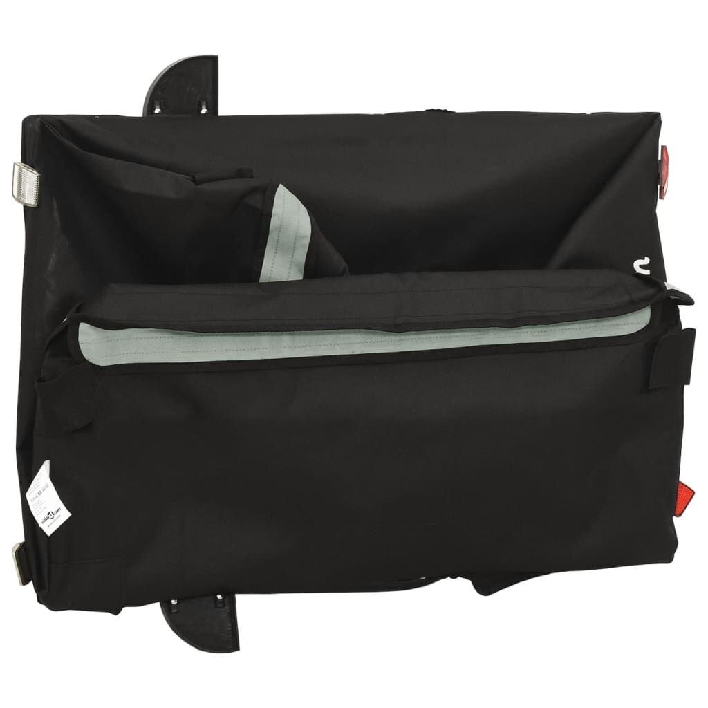 vidaXL Bike Trailer Black and Grey 45 kg Iron