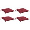 vidaXL Pallet Cushions 4pcs Wine Red 50x50x7 cm Oxford Fabric