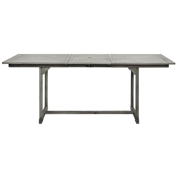 vidaXL Garden Dining Table (150-200)x100x75 cm Solid Acacia Wood