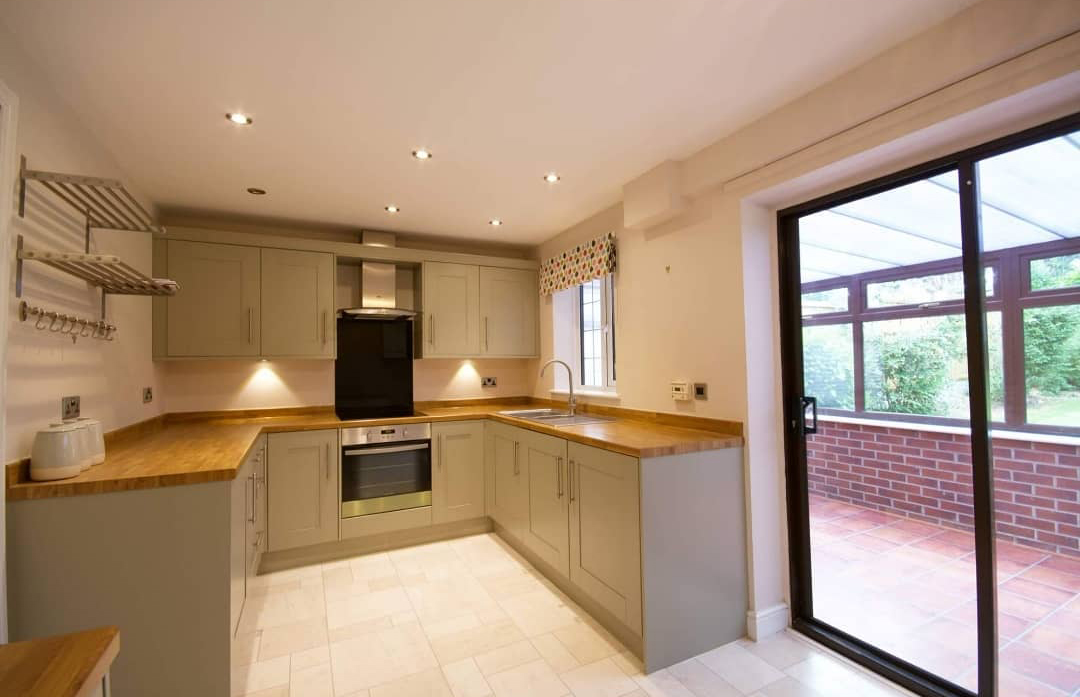 An empty kitchen before settling in