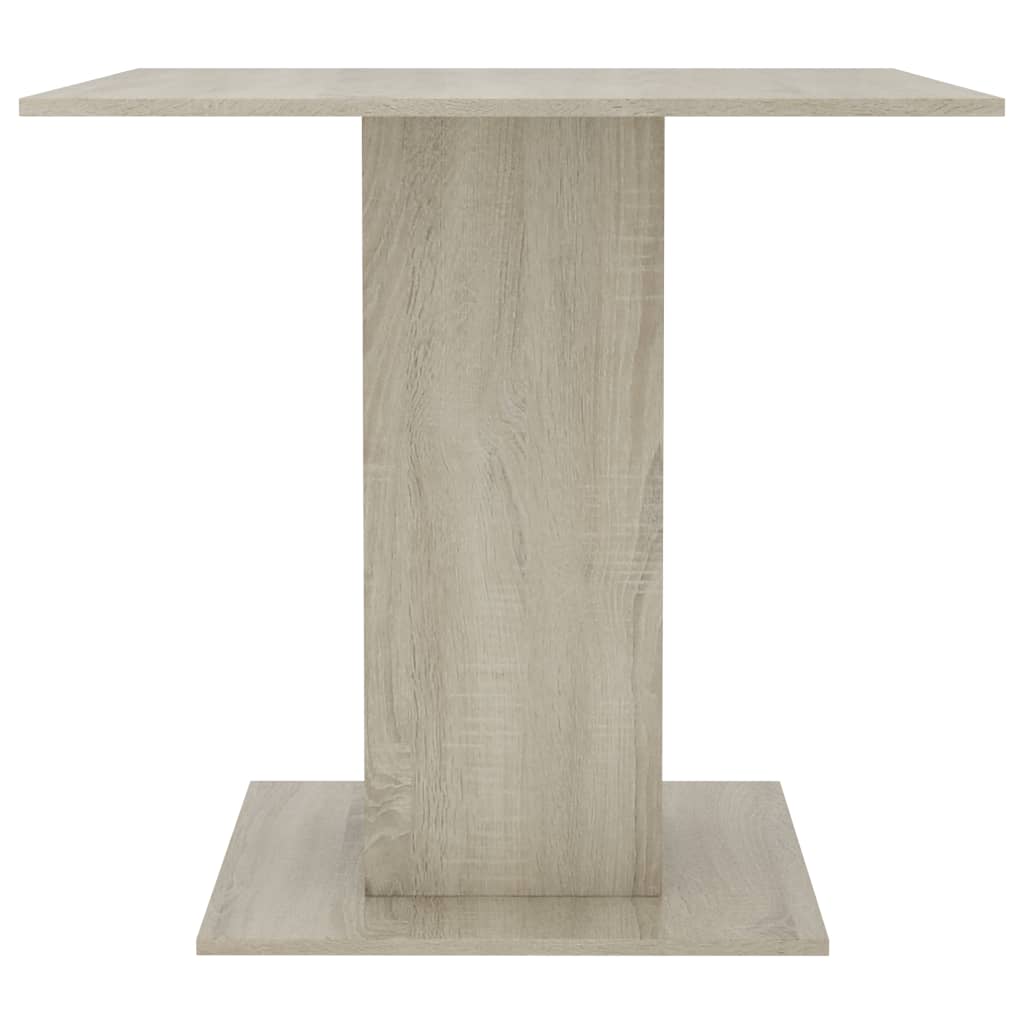 vidaXL Dining Table Sonoma Oak 80x80x75 cm Engineered Wood