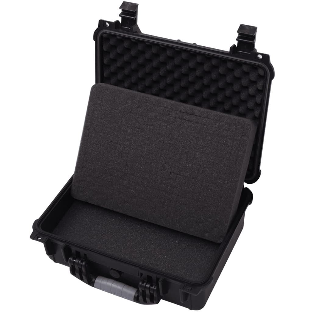 vidaXL Protective Equipment Case 40.6x33x17.4 cm Black