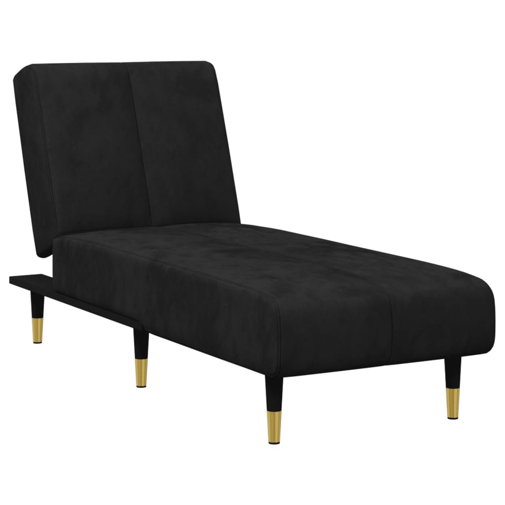 vidaXL 2 Piece Sofa Set Black Velvet