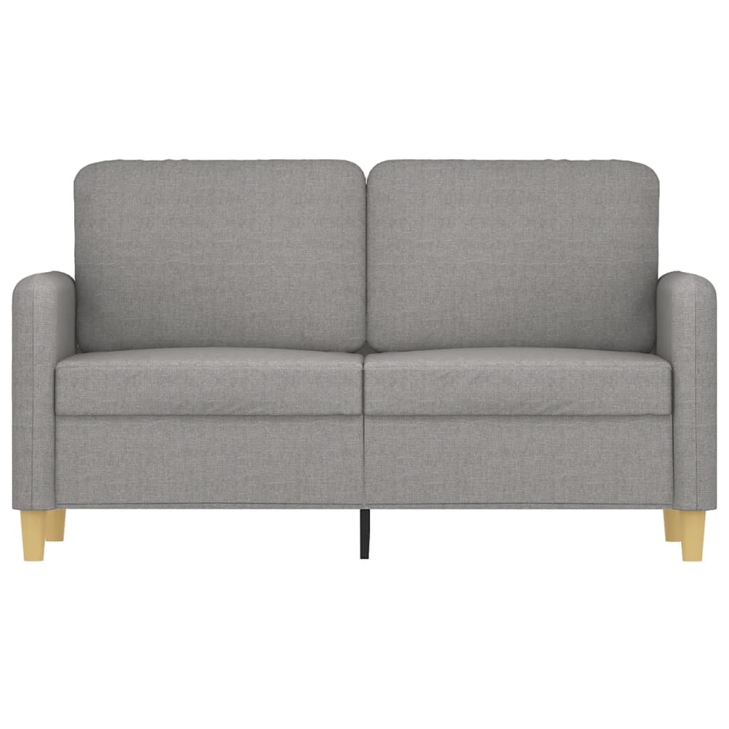 vidaXL 2-Seater Sofa Light Grey 120 cm Fabric