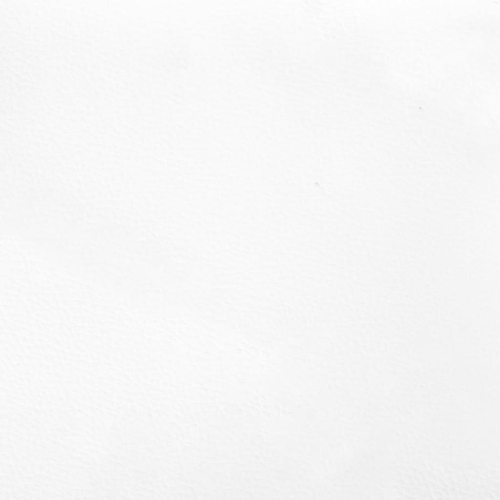 vidaXL Box Spring Bed Frame White 100x203 cm Twin XL Faux Leather