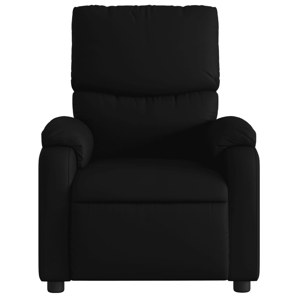 vidaXL Electric Massage Recliner Chair Black Faux Leather