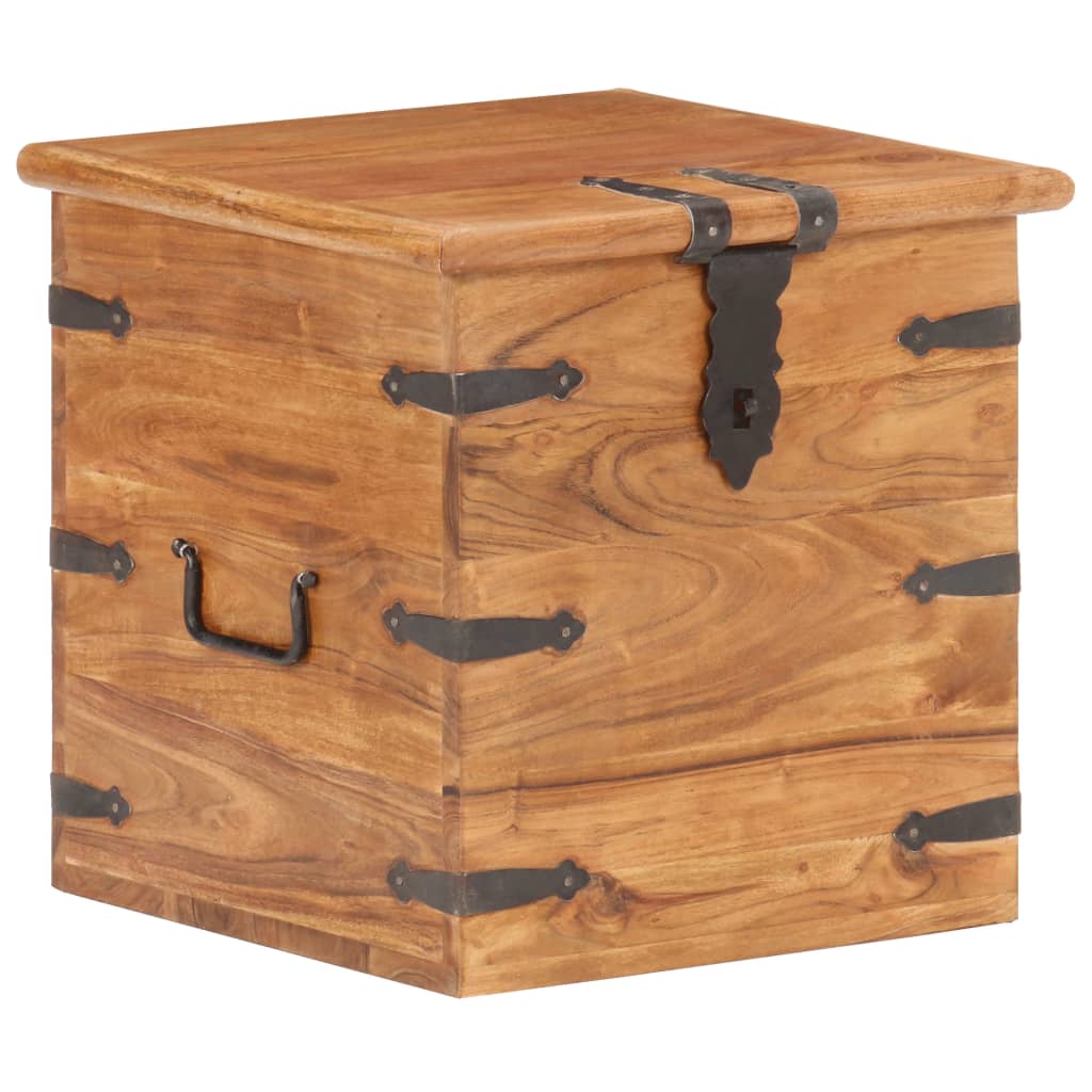 vidaXL Chest 40x40x40 cm Solid Acacia Wood