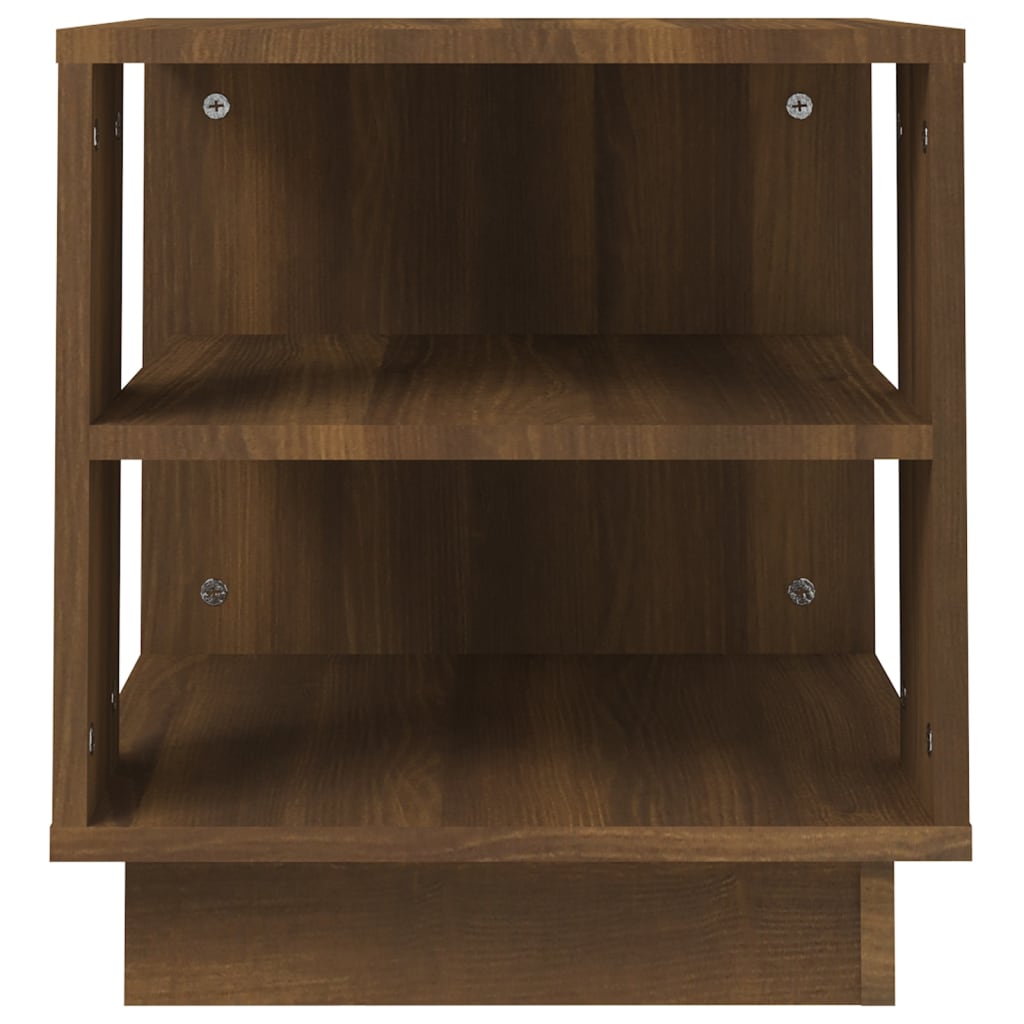 vidaXL Coffee Table Brown Oak 40x40x43 cm Engineered Wood