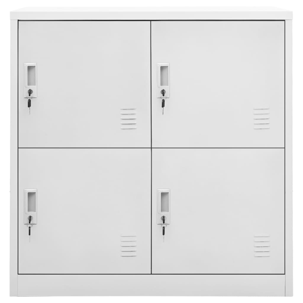 vidaXL Locker Cabinet Light Grey 90x45x92.5 cm Steel