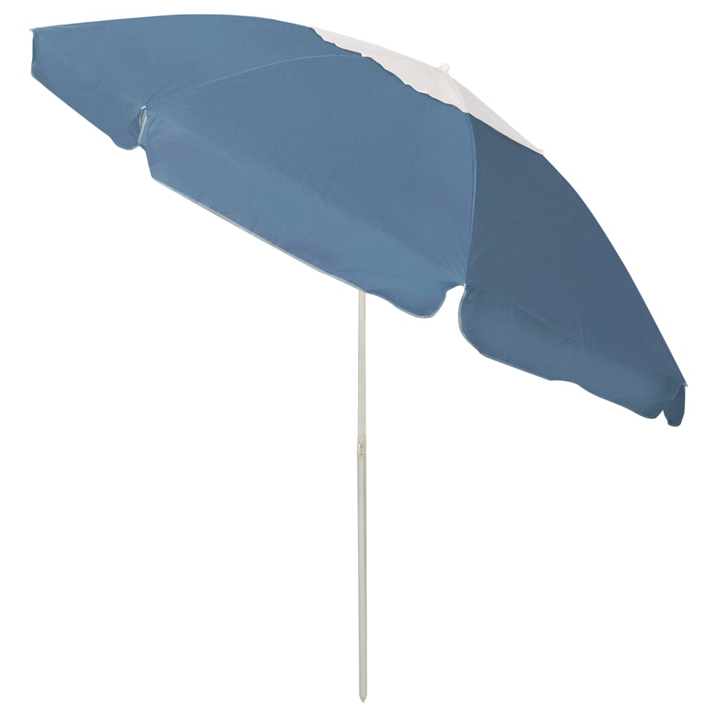 vidaXL Beach Parasol Blue 240 cm