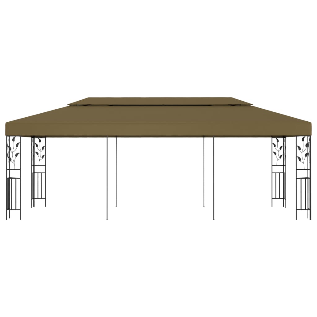 vidaXL Gazebo 6x3 m Taupe 180 g/m²