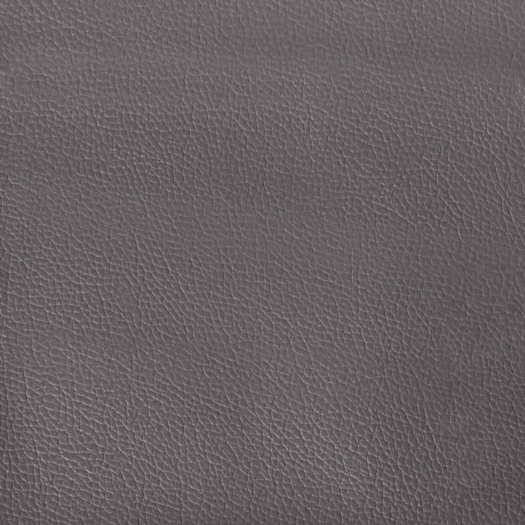 vidaXL Reclining Office Chair Grey Faux Leather