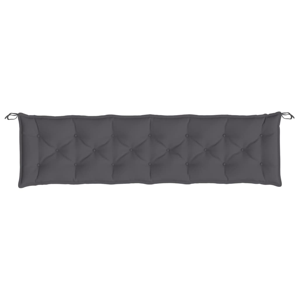 vidaXL Garden Bench Cushion Anthracite 200x50x7 cm Oxford Fabric