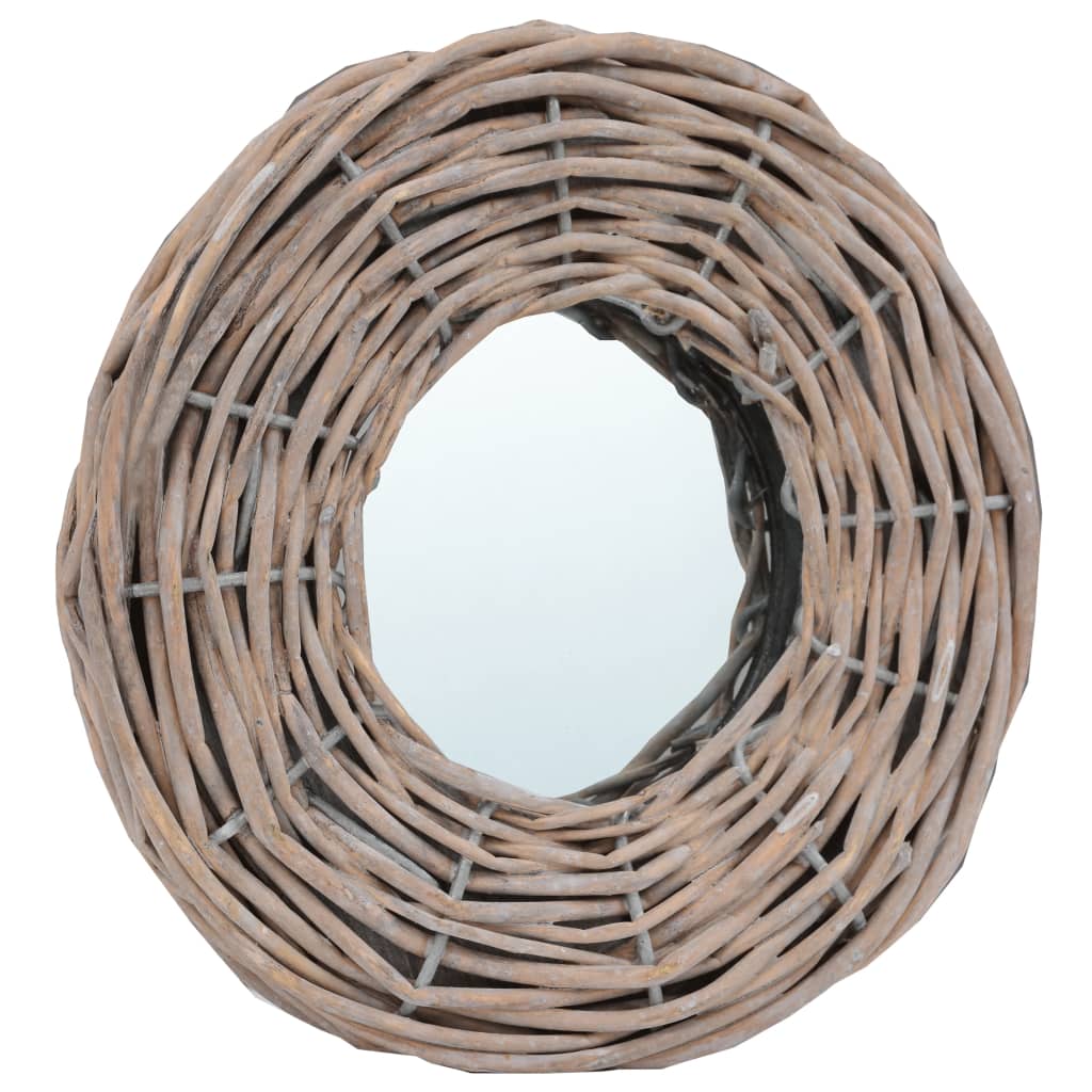 vidaXL Mirrors 3 pcs 15 cm Wicker