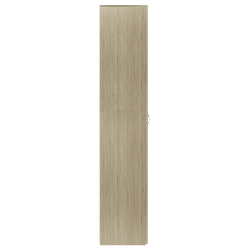 vidaXL Shoe Cabinet Sonoma Oak 80x35.5x180 cm Engineered Wood