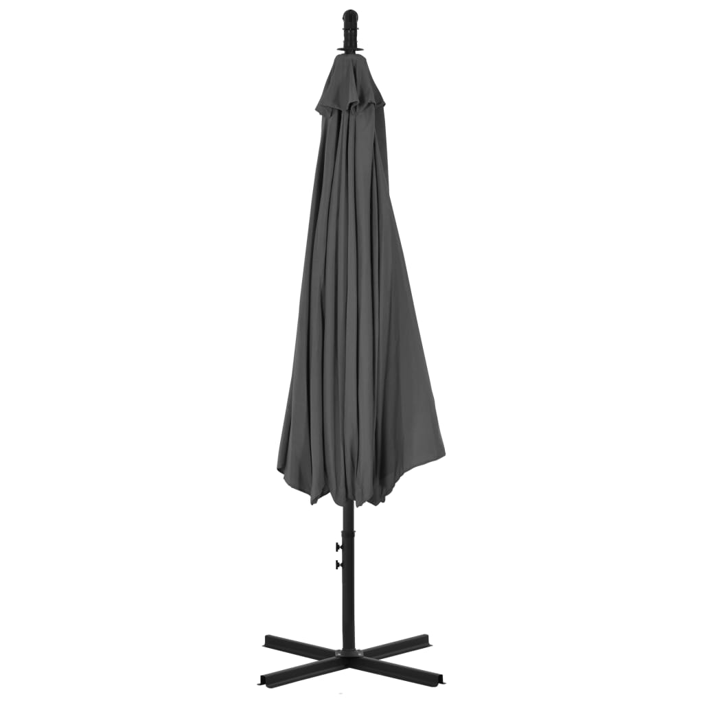 vidaXL Cantilever Garden Parasol with Steel Pole 300 cm Anthracite