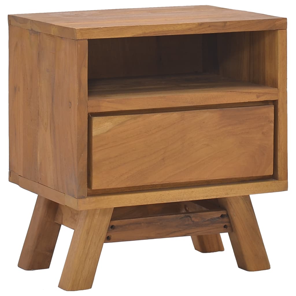 vidaXL Bedside Cabinet 40x30x45 cm Solid Teak Wood