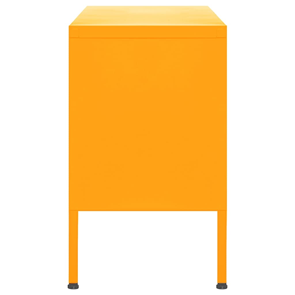 vidaXL TV Cabinet Mustard Yellow 105x35x50 cm Steel