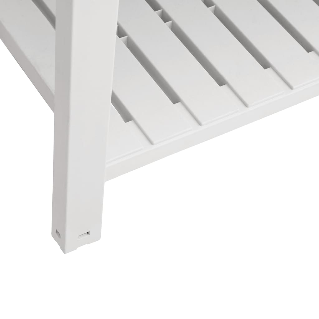 vidaXL Garden Raised Bed White 110x45x79 cm Polypropylene