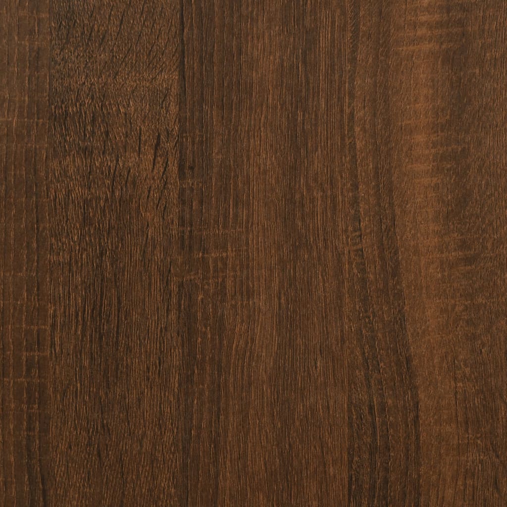 vidaXL Desk Brown Oak 141x141x75 cm Engineered Wood
