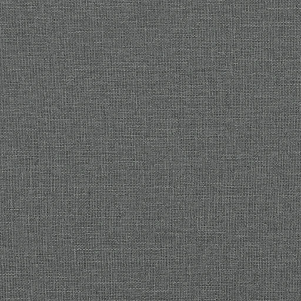 vidaXL Footstool Dark Grey 77x55x31 cm Fabric